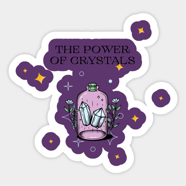 The Power of Crystals Sticker by Creativity Haven